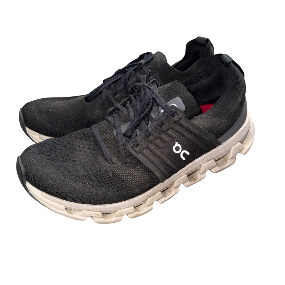 On Cloudswift Running Shoes Mens 10.5 Black‎ White Fair Helion CloudTec
